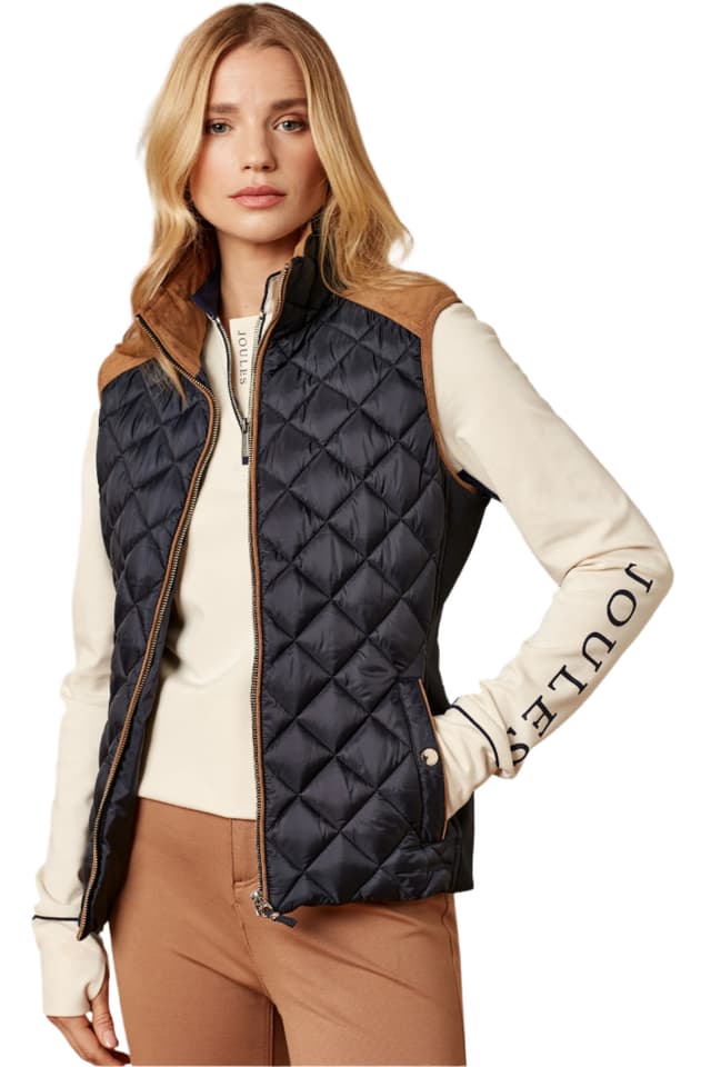 Joules Women's Braemar Luxe Gilet - Navy Product Image