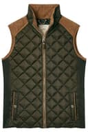 Joules Women's Braemar Luxe Showerproof Diamond Quilted Gilet - Green Colour thumbnail