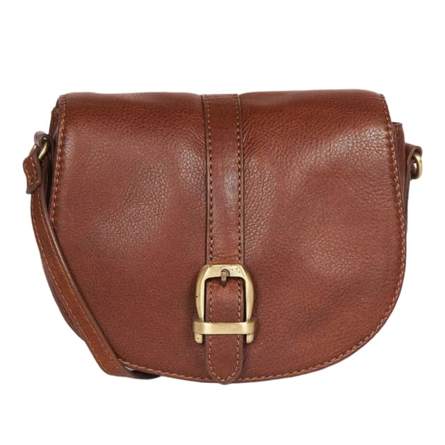 Barbour Women's Laire Leather Saddle Bag - Brown Product Image