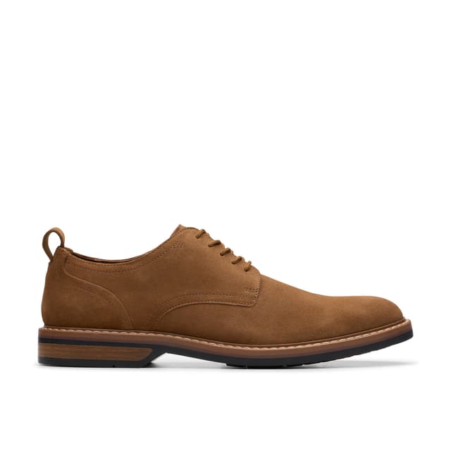 Clarks Aldwin Lace Suede - Cola Product Image