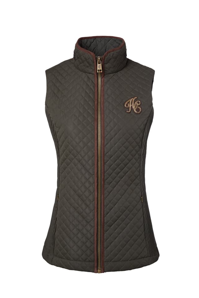 Holland Cooper Women's Cambridge Gilet - Dark Olive Product Image