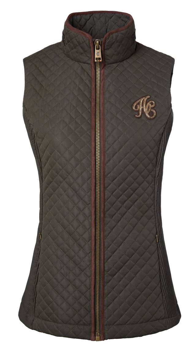 Holland Cooper Women's Cambridge Gilet - Dark Olive Product Image