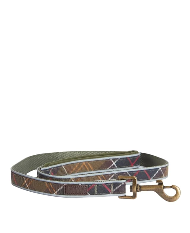 Barbour Reflective Tartan Comfort Dog Lead - Classic Tartan Product Image