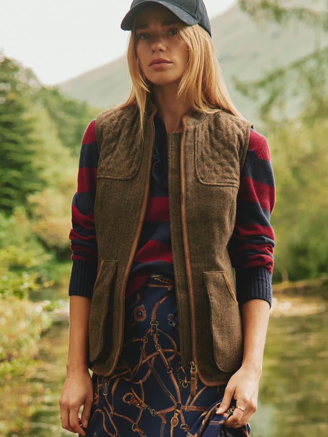 Joules Women's Cawthorne Gilet - Herringbone Product Image