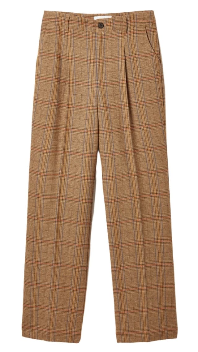 Joules Women's Tweed Wide Leg Trousers - Yarrow Tweed Product Image