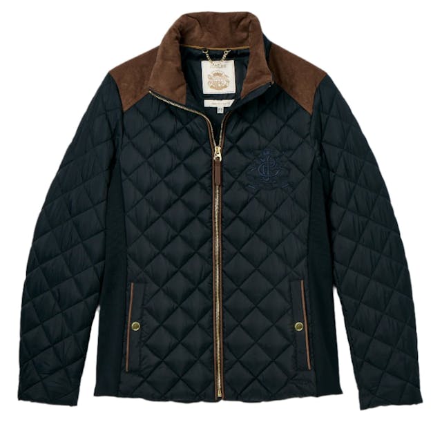 Joules Women's Braemar Luxe Quilted Jacket - Navy Product Image