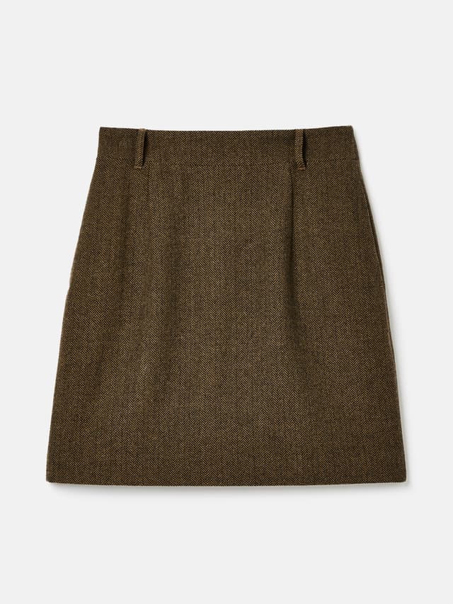 Joules Women's Tweed Skirt - Brown Product Image