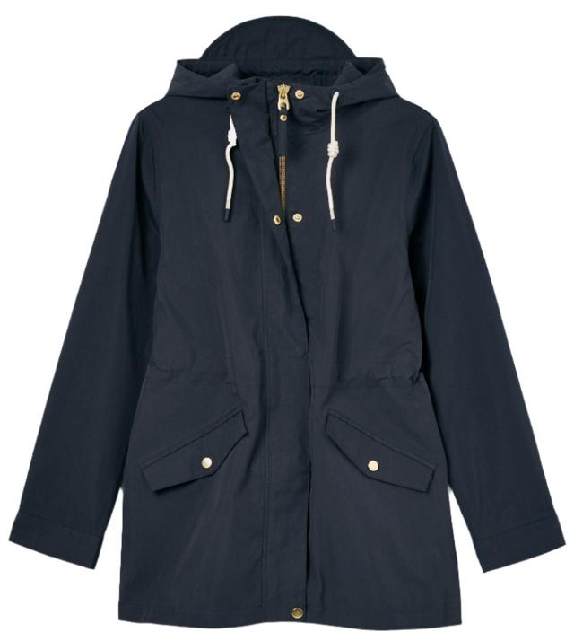 Joules Women's Portwell Waterproof Raincoat - French Navy Product Image