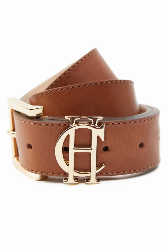 Holland Cooper Women's HC Classic Logo Belt - Tan Product Image