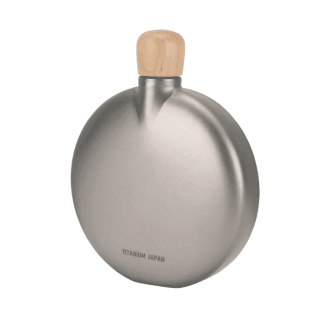 Snow Peak Titanium Curved Flask Product Image