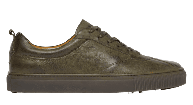 Oliver Sweeney Men's Ermida Retro Trainers - Khaki Product Image