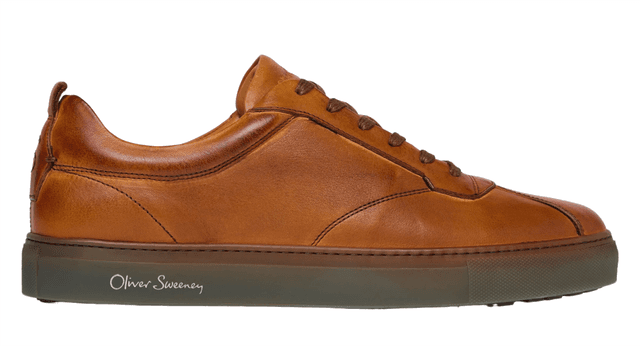 Oliver Sweeney Men's Ermida Retro Trainers - Tan Product Image