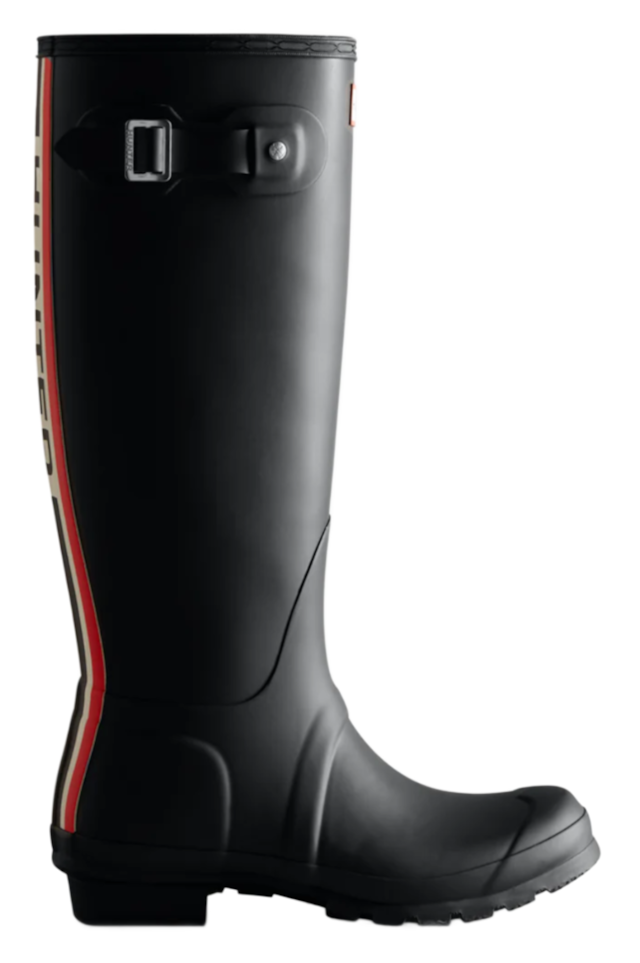 Hunter Women's Original Tall Tri-Colour Logo Boots - Black Product Image