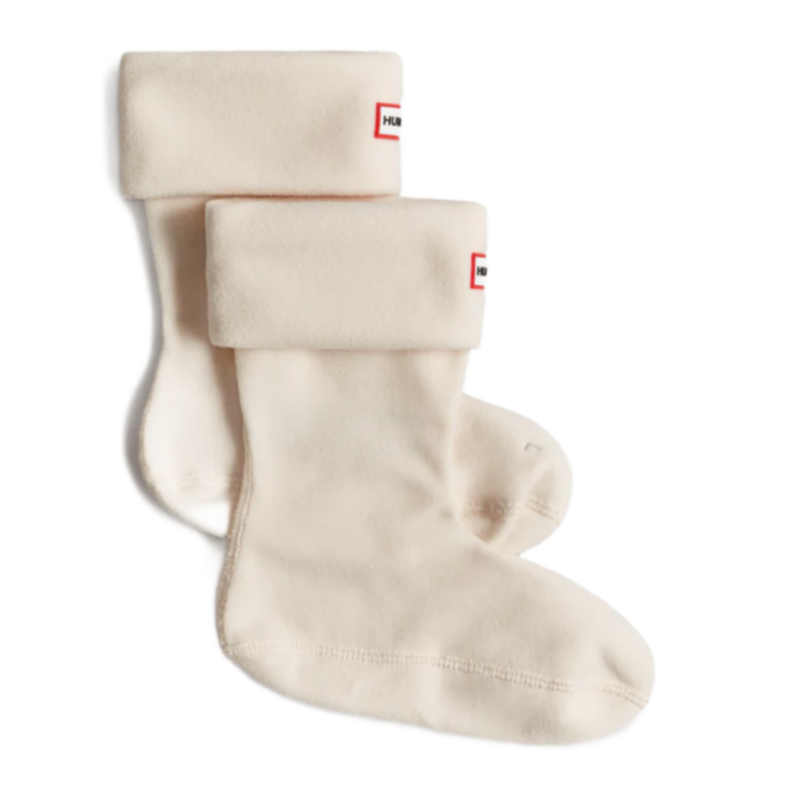 Hunter Recycled Fleece Short Boot Sock - White Product Image