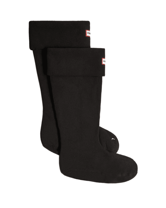 Hunter Recycled Fleece Tall Boot Sock - Black Product Image