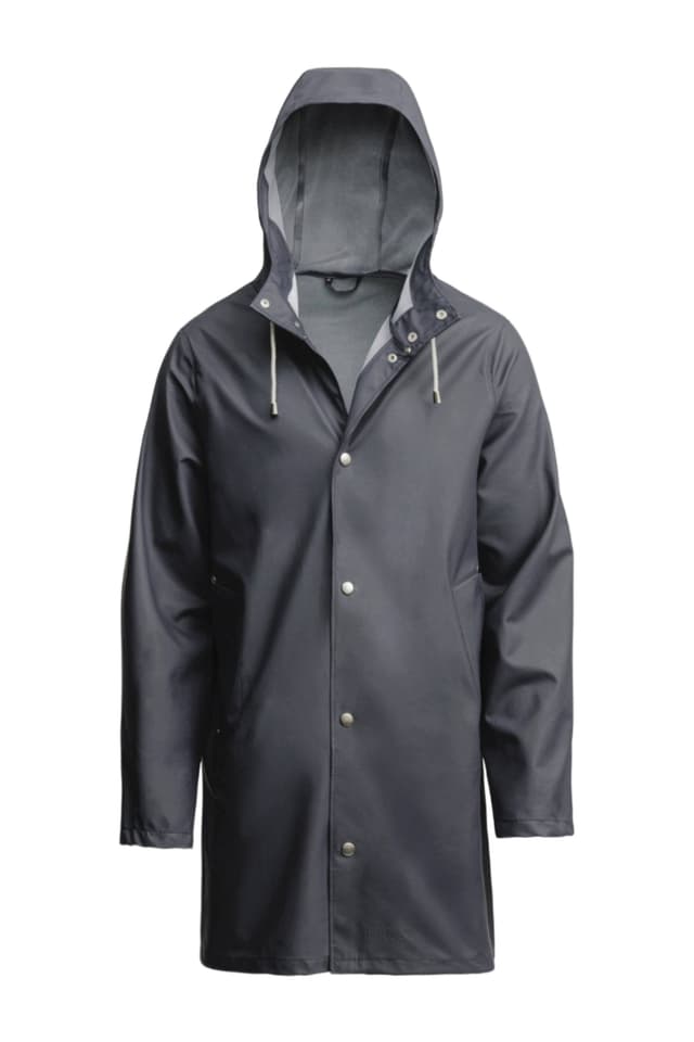 Stutterheim Stockholm Lightweight Raincoat - Charcoal Product Image