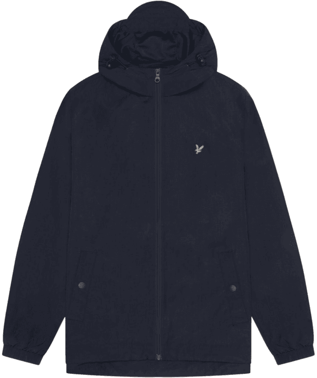 Lyle & Scott Men's Essential Zip Through Hooded Jacket - Dark Navy Product Image