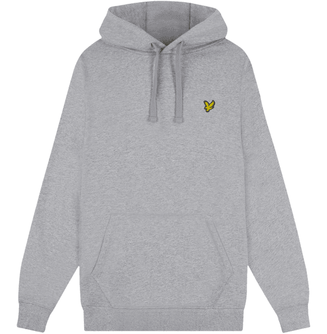 Lyle & Scott Men's Pullover Hoodie - Mid Grey Marl Product Image