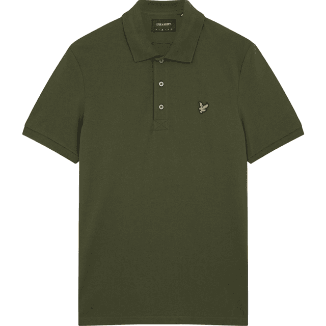 Lyle & Scott Men's Essential Plain Polo Shirt - Olive Product Image