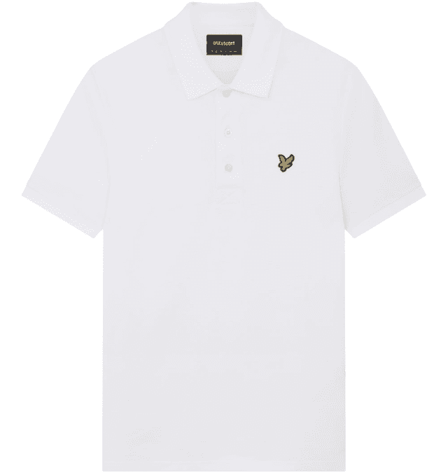 Lyle & Scott Men's Essential Plain Polo Shirt - White Product Image