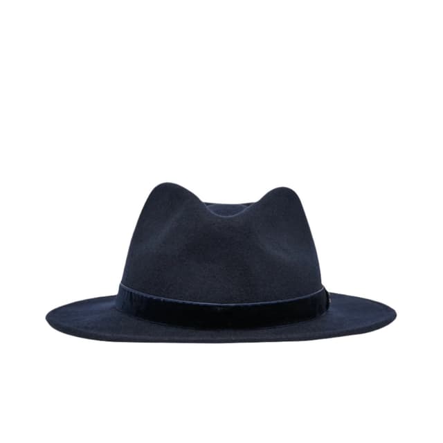 Joules Women's Maude Wool Fedora Hat - Navy Product Image