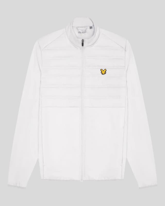 Lyle & Scott Men's Sports Hybrid Double Baffle Jacket - Pebble Product Image