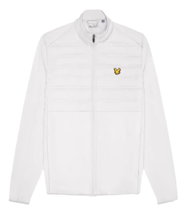 Lyle & Scott Men's Sports Hybrid Double Baffle Jacket - Pebble Product Image