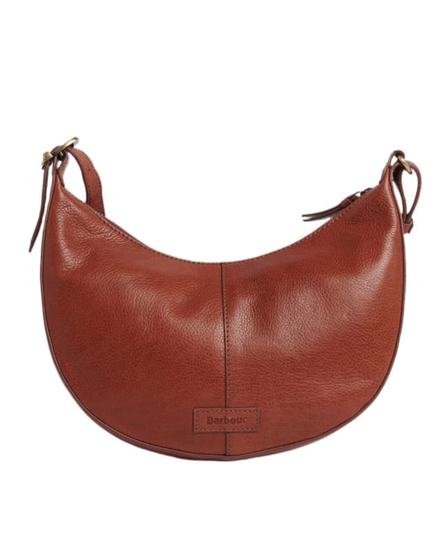 Barbour Women's Laire Leather Sling Half-Moon Bag - Brown Product Image