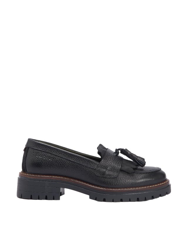 Barbour Women's Dolores Tassel Loafer - Black Product Image