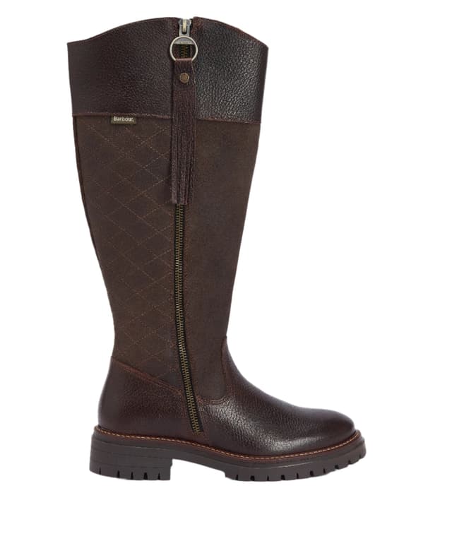 Barbour Women's Ingrid Knee-High Boots - Dark Brown Product Image