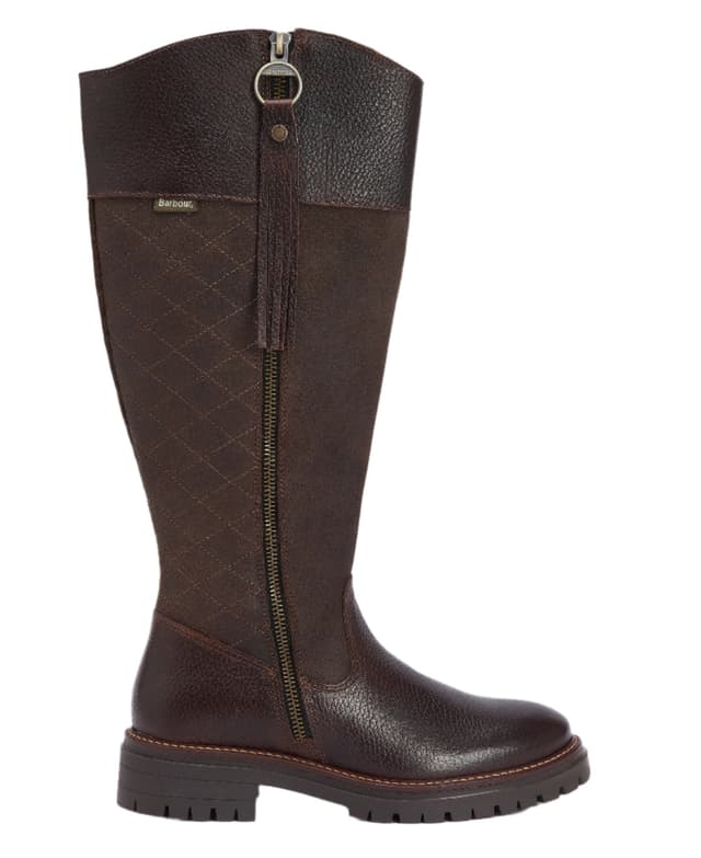 Barbour Women's Ingrid Knee-High Boots - Dark Brown Product Image