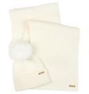 Barbour International Mallory Beanie & Scarf Gift Set - Optic White Colour thumbnail