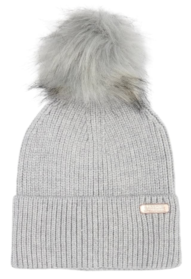 Barbour International Mallory Pom Beanie - Light Grey Product Image