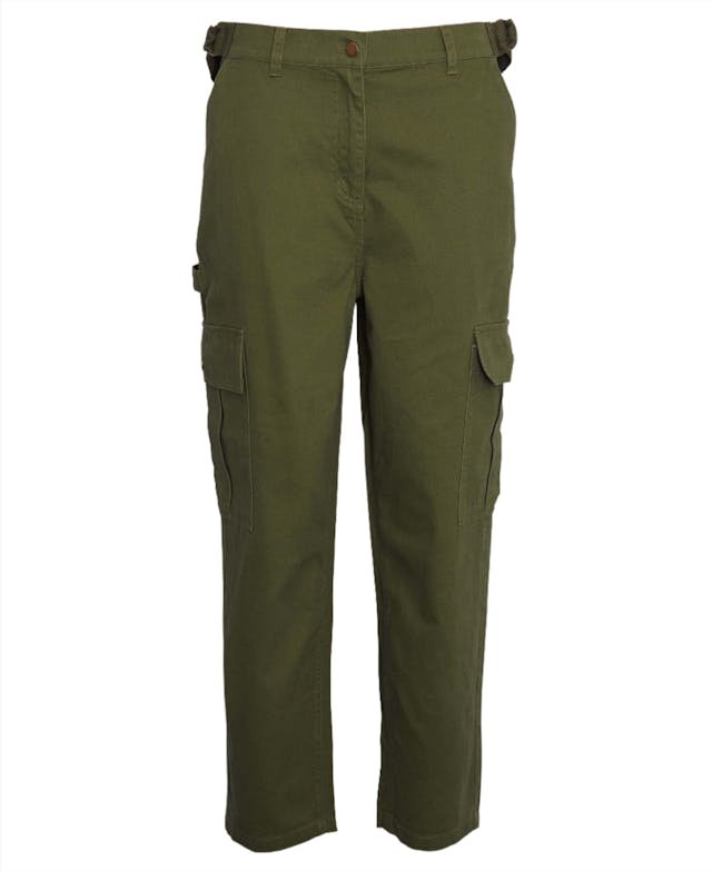 Barbour Women's Elisha Trousers - Dark Moss Product Image