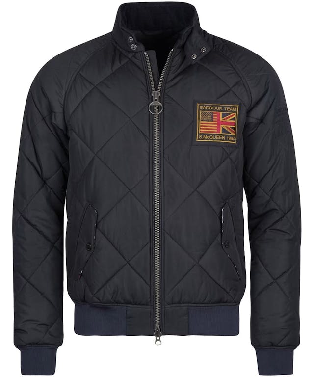 Barbour International Steve McQueen Merchant Quilted Jacket - Black Product Image