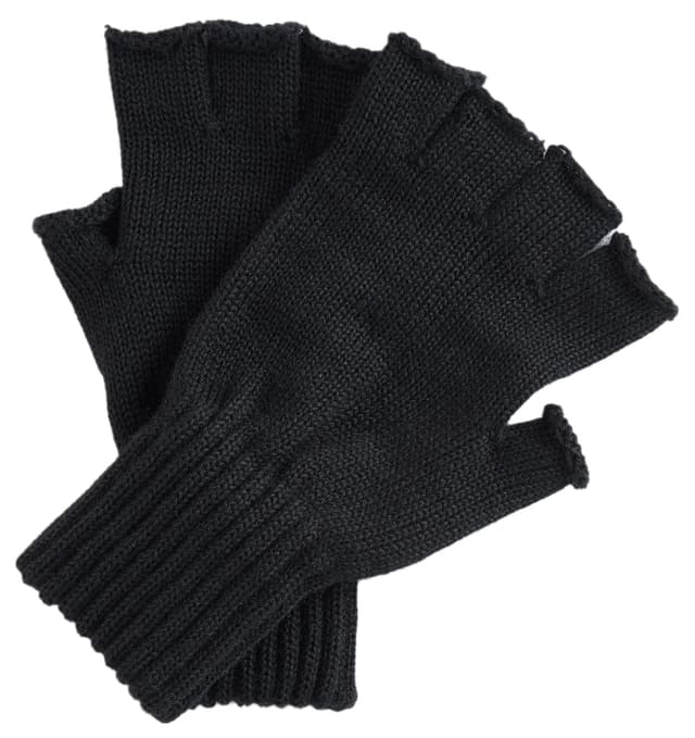 Barbour Men's Fingerless Gloves - Black Product Image