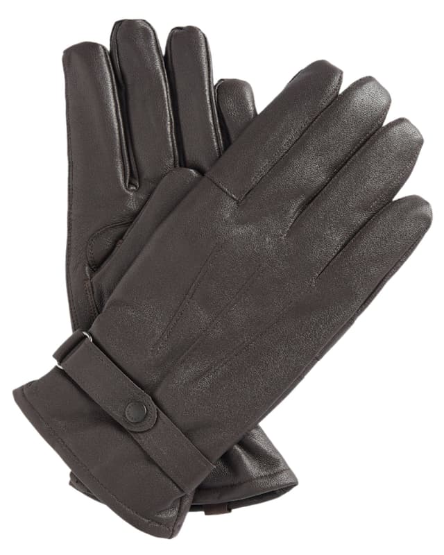 Barbour Men's Burnished Leather Thinsulate Gloves - Brown Product Image