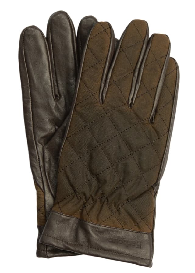 Barbour Men's Dalegarth Gloves - Olive/Brown Product Image