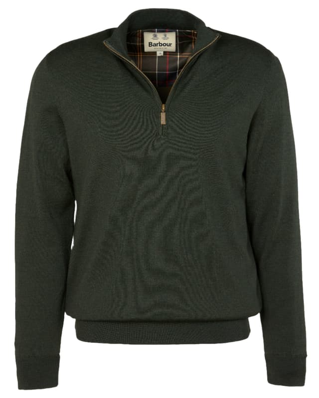 Barbour Men's Gamlin Half Zip Sweater - Olive Product Image