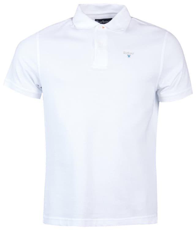 Barbour Men's Sports Polo Shirt - White Product Image