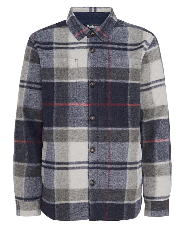 Barbour Chapter Check Overshirt  - Blue Granite Product Image