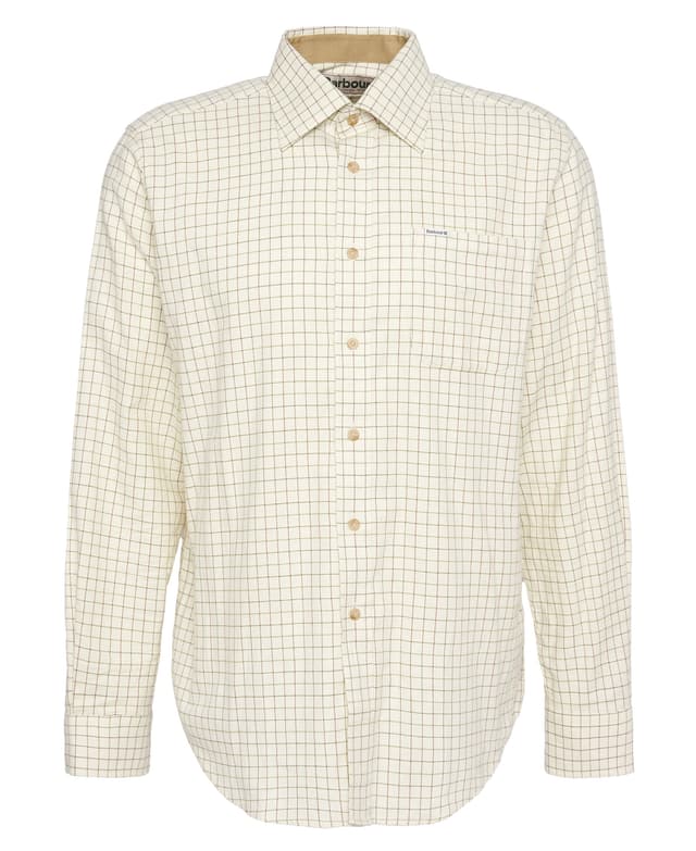 Barbour Men's Field Tattersall CC Shirt - Green/Brown Product Image