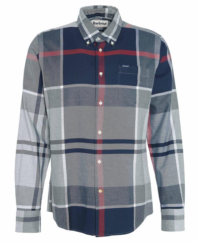 Barbour Iceloch Tailored Fit Shirt - Blue Granite Product Image