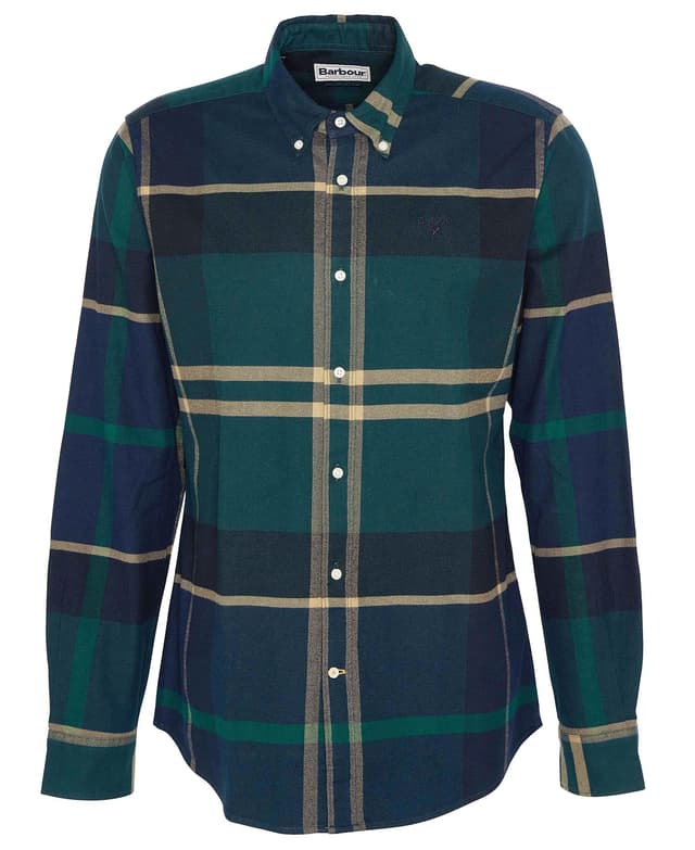 Barbour Iceloch Tailored Fit Shirt - Green Loch Product Image