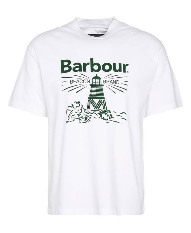 Barbour Pell Oversized Graphic T-Shirt - White Product Image