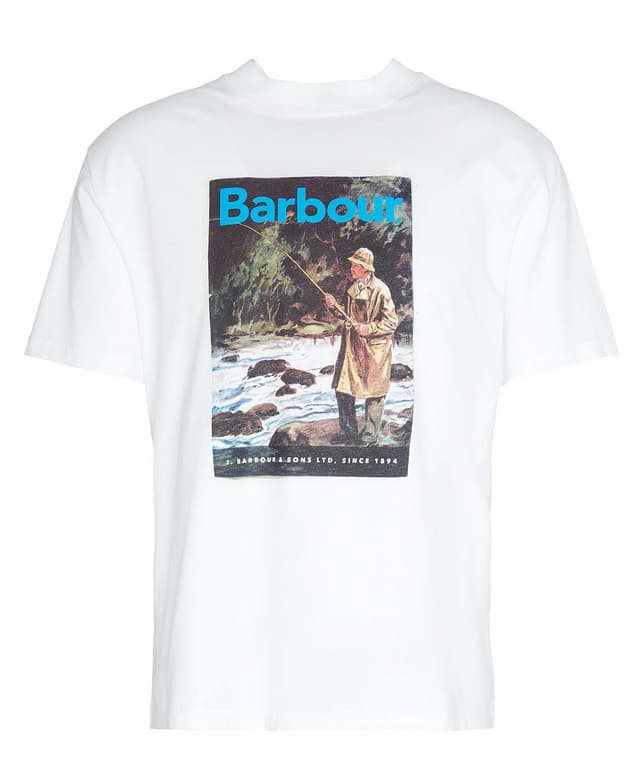 Barbour Mortt Oversized Graphic T-Shirt - White Product Image