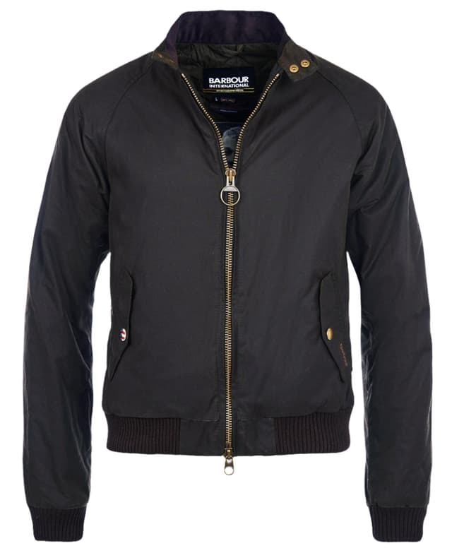 Barbour International Steve McQueen Merchant Wax Jacket - Olive Product Image