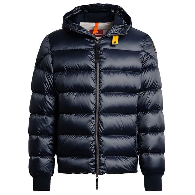 Parajumpers Men's Pharrell Hooded Down Bomber Jacket - Blue Navy Product Image