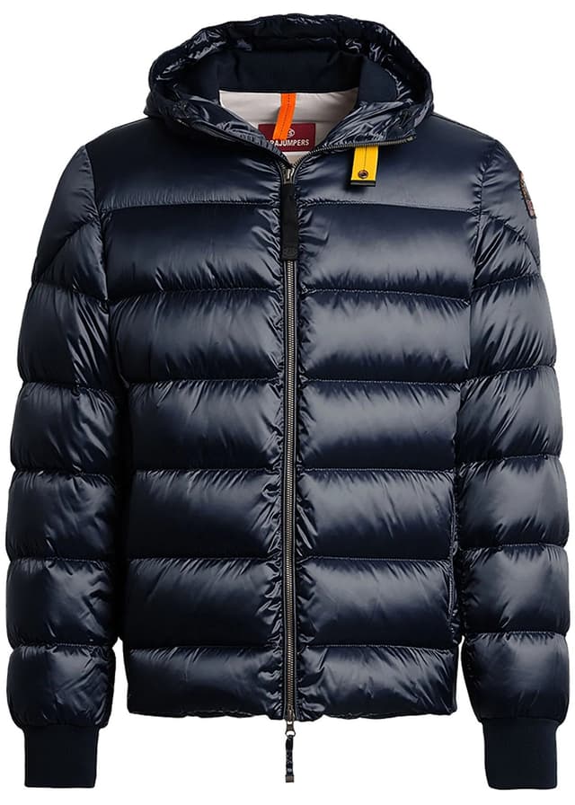 Parajumpers Men's Pharrell Hooded Down Bomber Jacket - Blue Navy Product Image