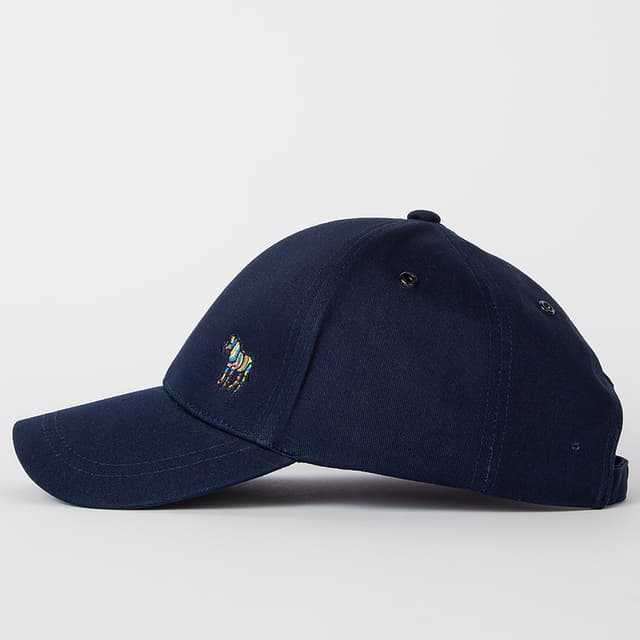 Paul Smith Men's Cotton Zebra Logo Baseball Cap - Navy Product Image